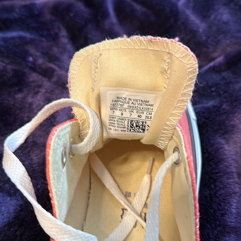 Converse Chuck Taylor All Star Carnival Pink White Canvas Sneakers - Picture 5 of 8